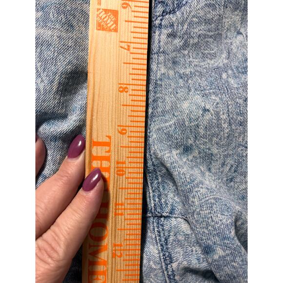 Gloria Vanderbilt Joslyn Plus 22W Denim Bermuda Shorts – Acid Wash Stretch Jean - Picture 10 of 14